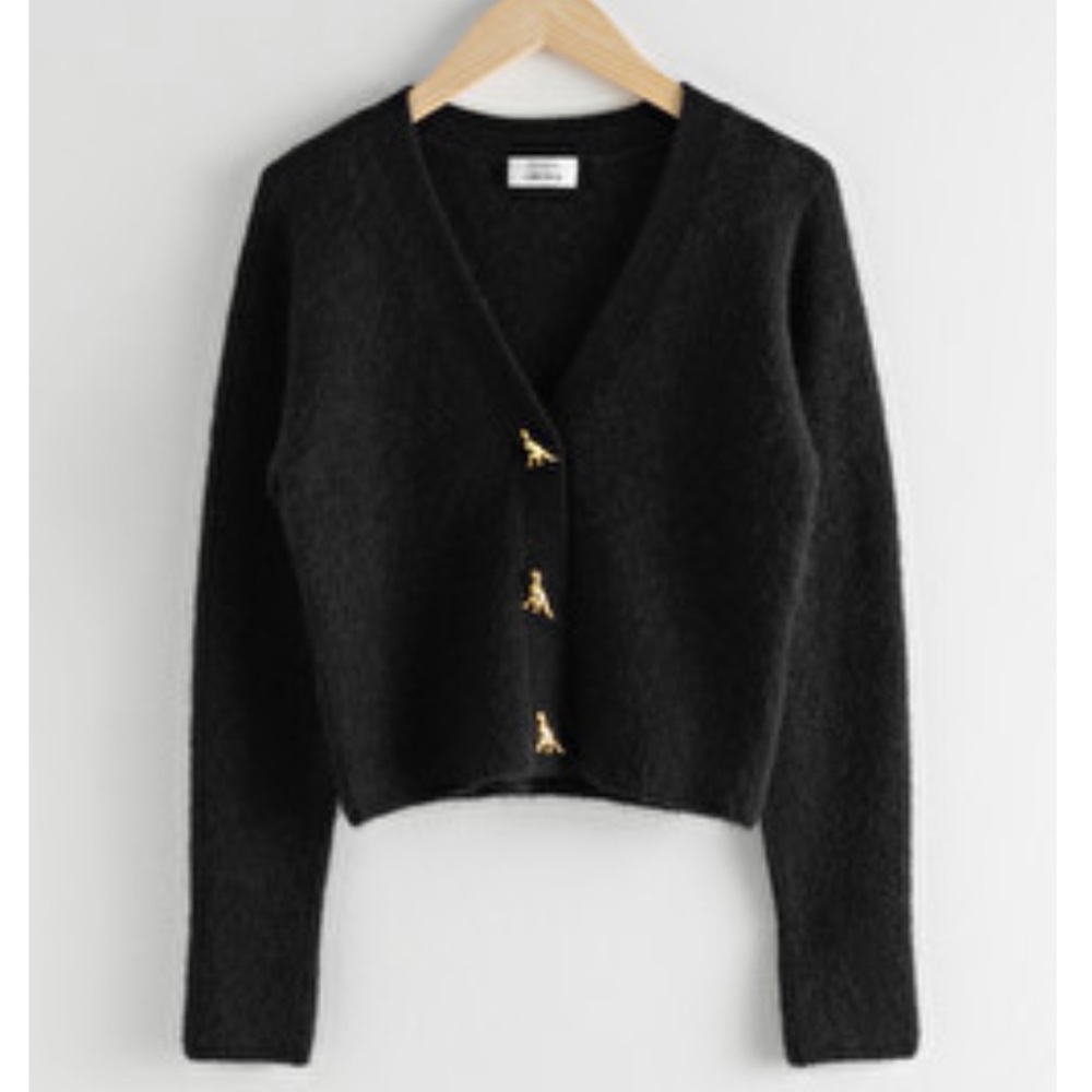 & Other Stories Dinosaur Button knit Cardigan